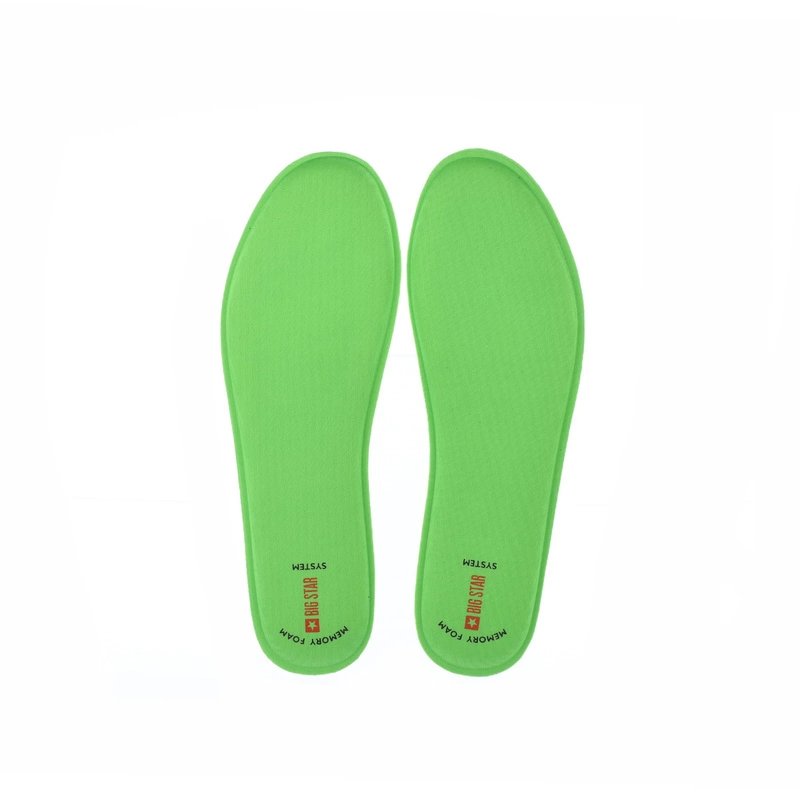 Big Star Memory Foam verde pentru tălpi de pantofi