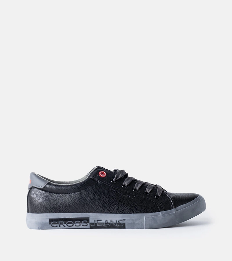 Adidași negru-gri pentru bărbați CROSS JEANS