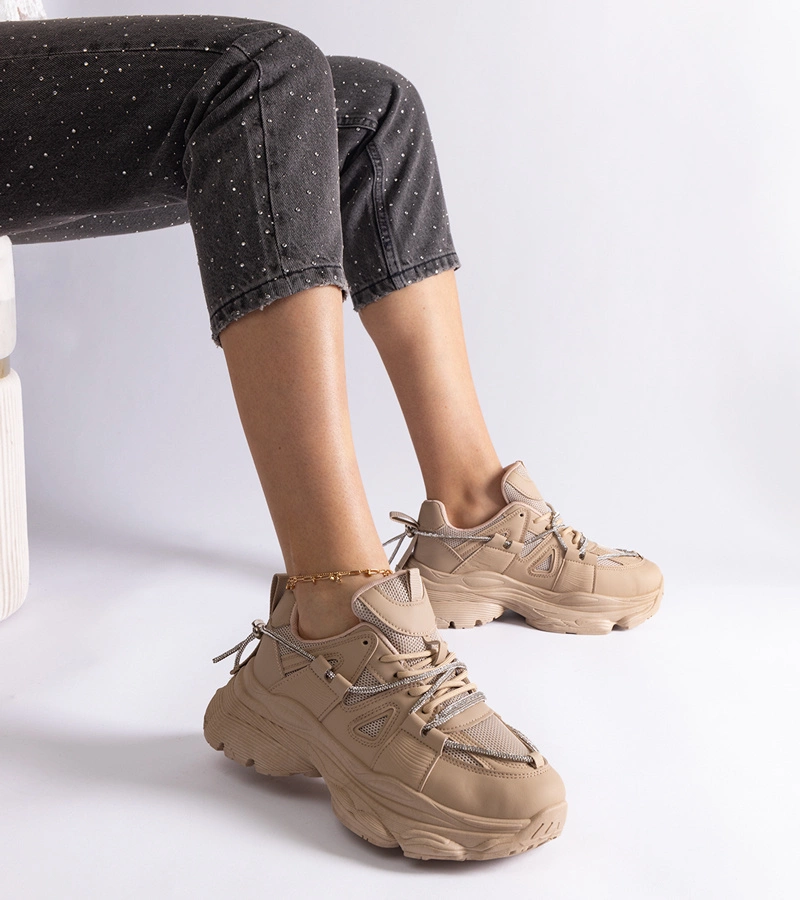 Gemre Pantofi sport bej închis pentru femei Ivett