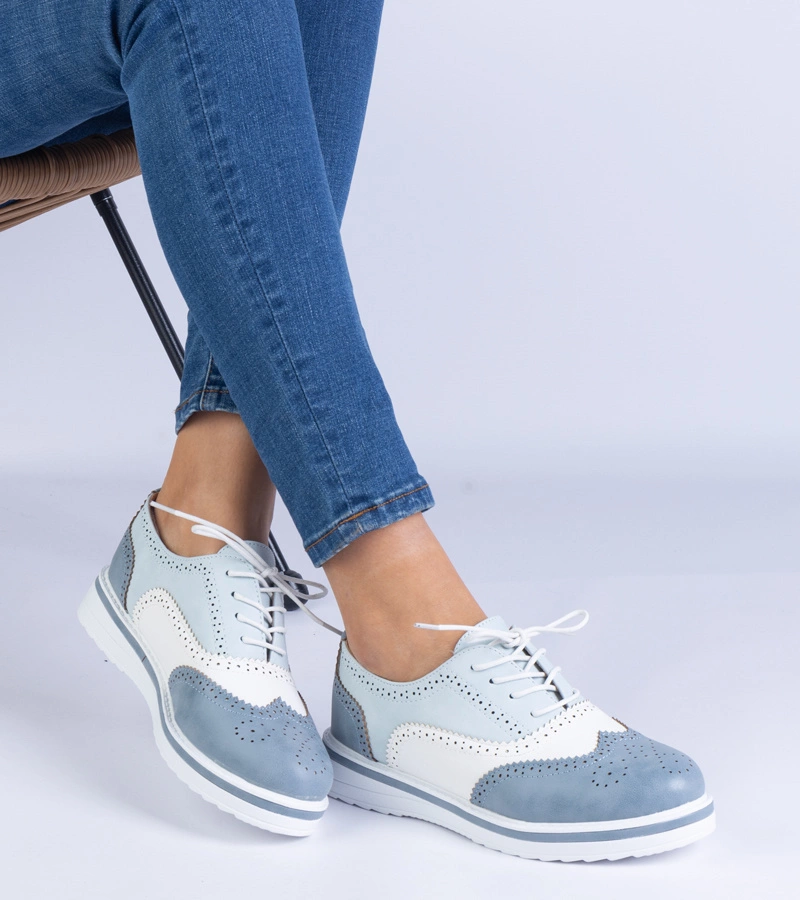 Gemre Pantofi Oxford clasici albaștri Toddi