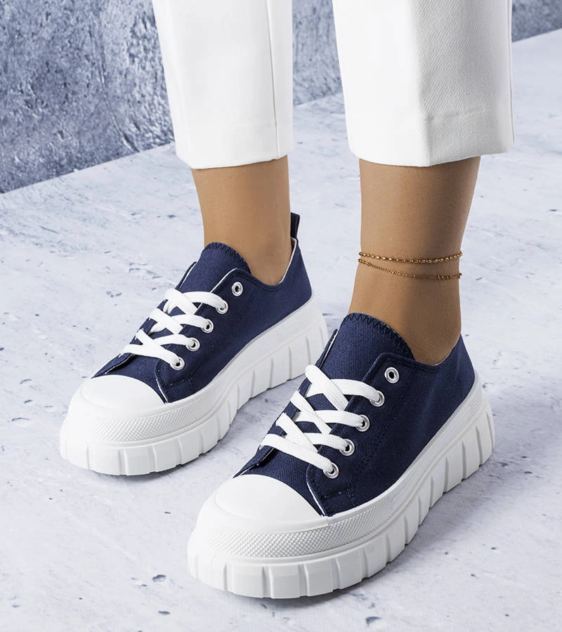 Gemre Navy platform sneakers Bellemare