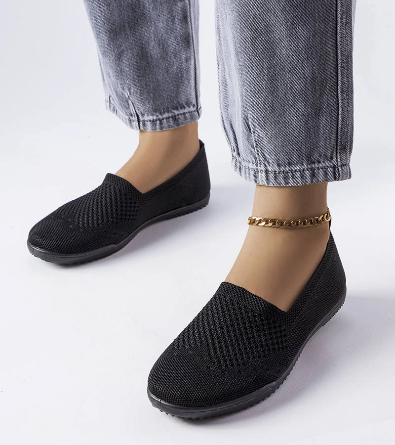Gemre Pantofi de sport negri din material textil Mazuret