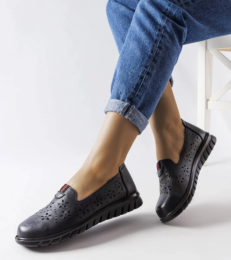 Gemre Joli mocasini ușori negri