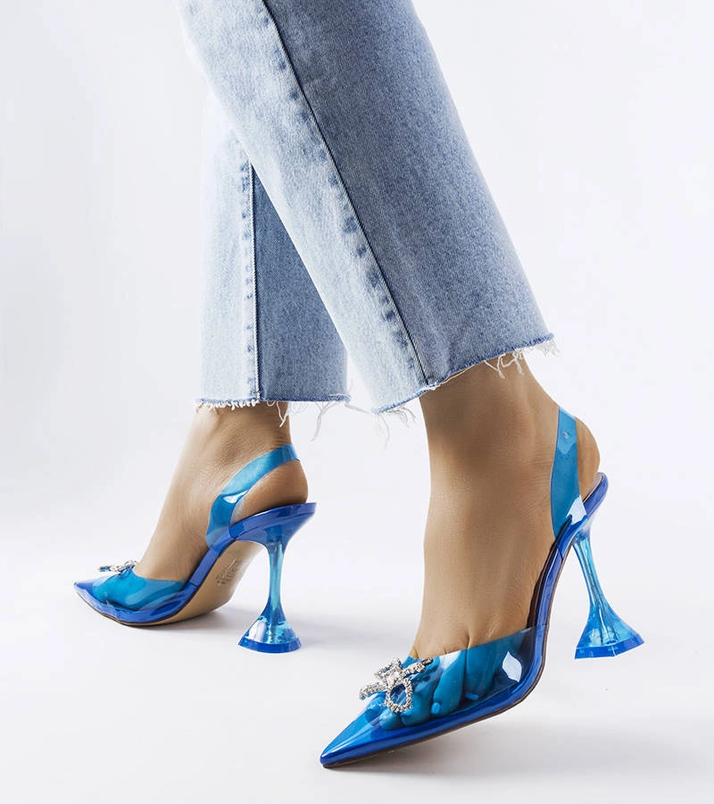 Gemre Blue Transparent Pumps Girard
