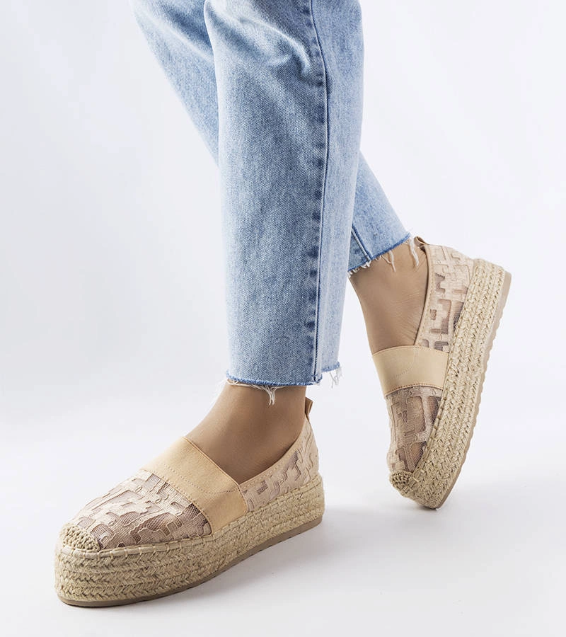 Gemre Pink mesh espadrilles Bateliers