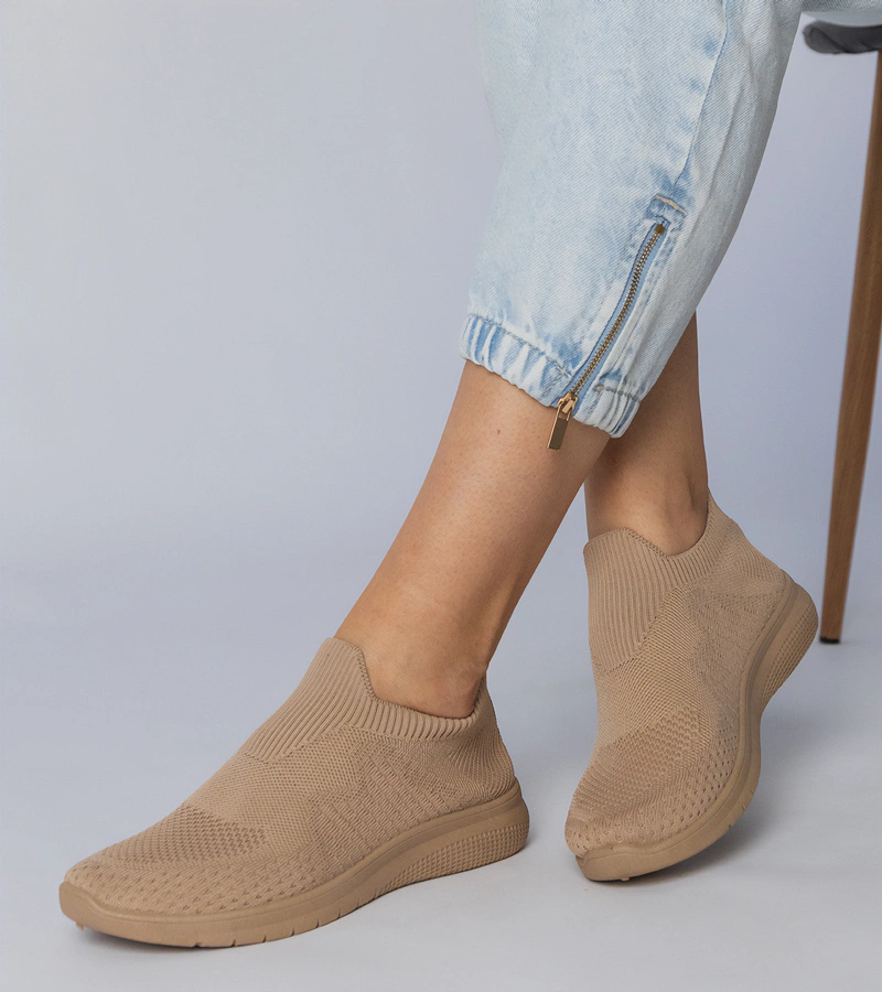 Gemre Adidași sport bej cu guler șosetă Kreta