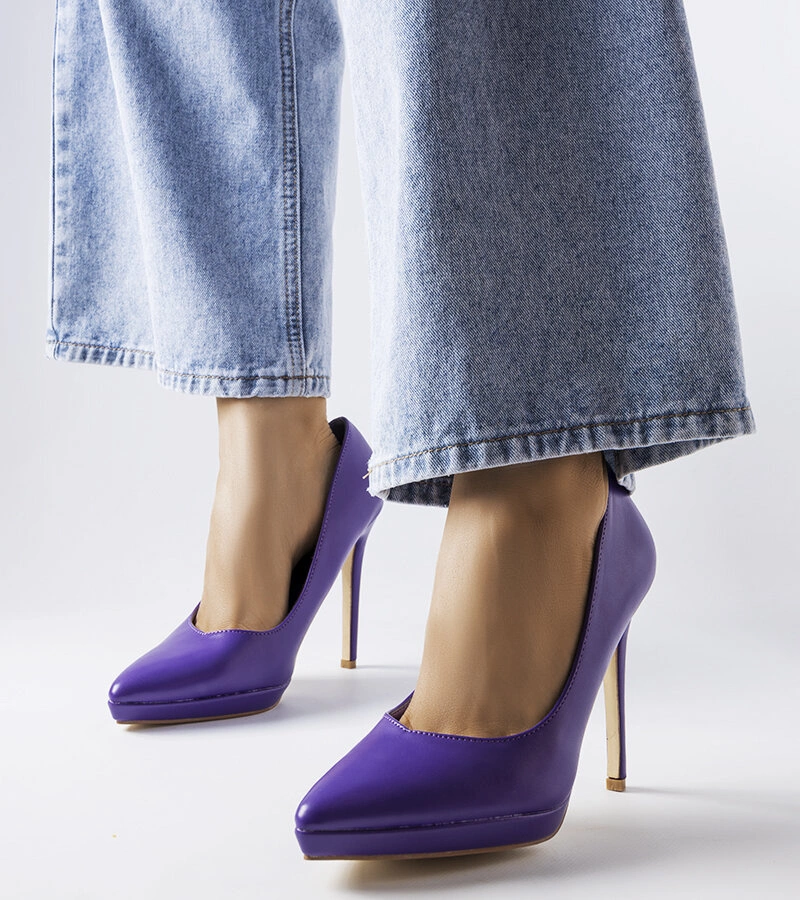 Gemre Kristin violet clasic stilettos