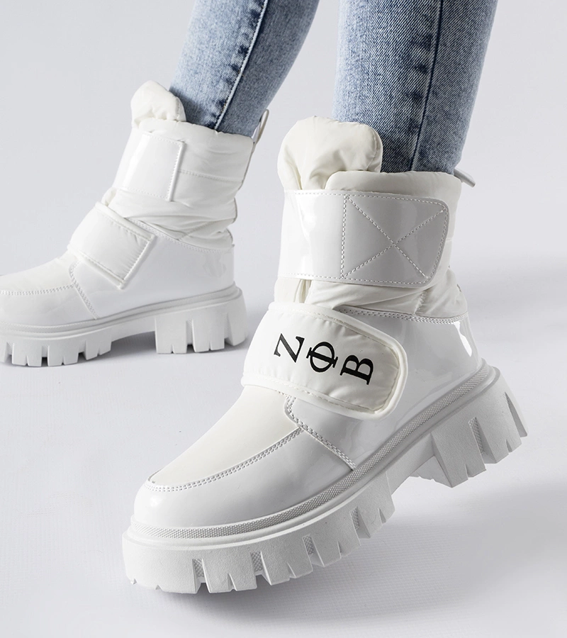Gemre White insulated snow boots Reppert