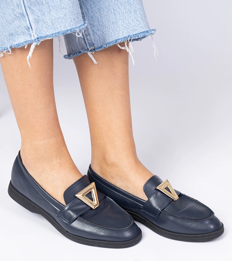 Gemre Pantofi damă bleumarin cu ornamente elegante Viletta
