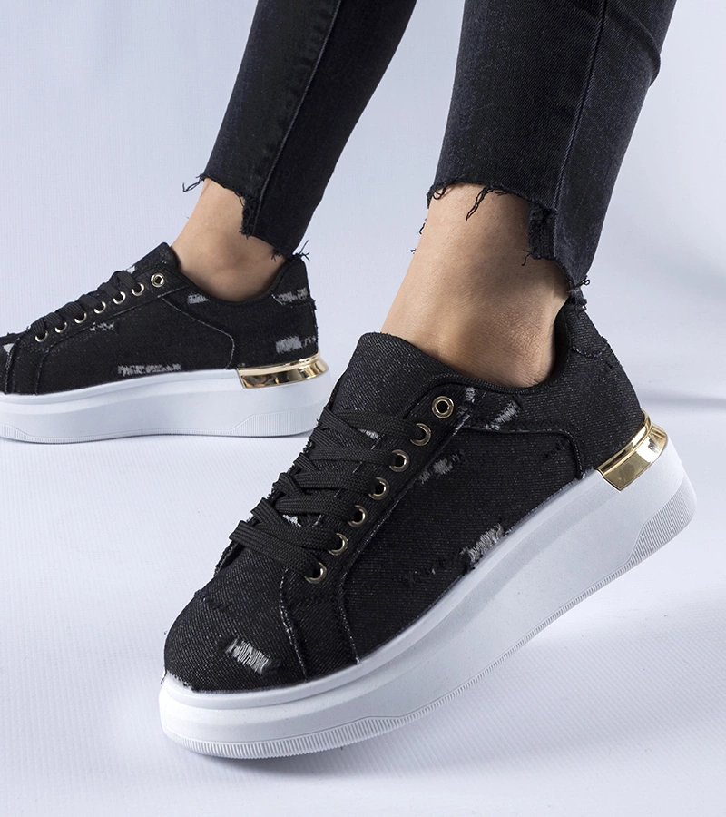 Gemre Sneakers negri pe platformă Ossona