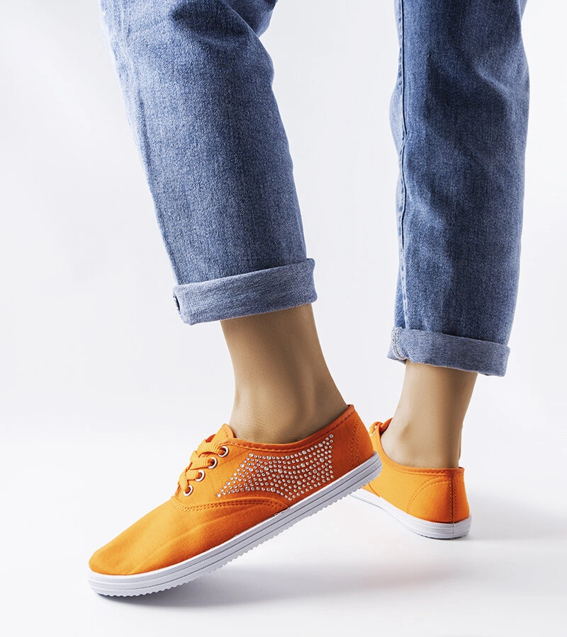 Gemre Godfrey pantofi de sport cu zirconiu portocaliu