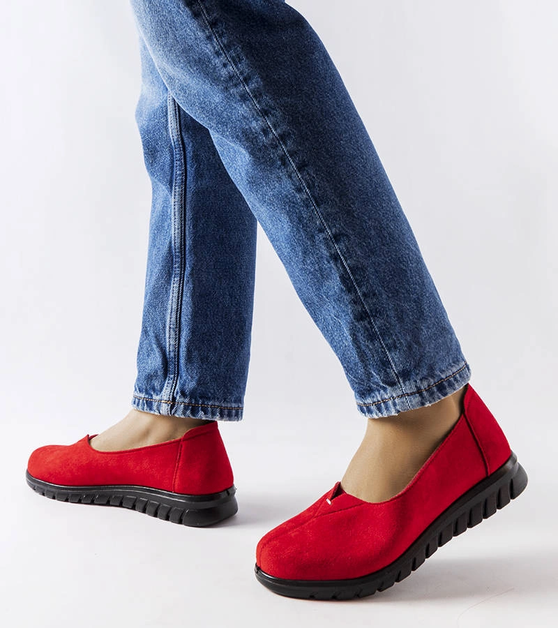 Gemre Red lightweight Kheda moccasins