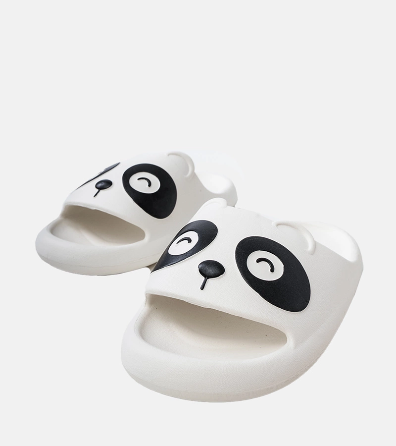 Gemre Papuci albi pentru copii cu motiv panda Ketti