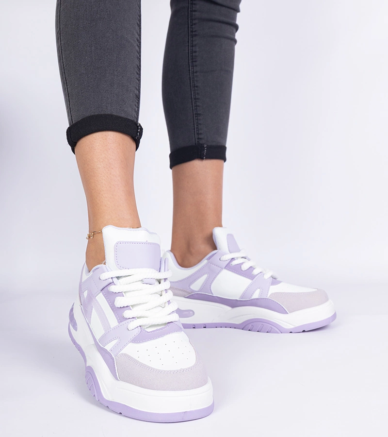 Gemre Adidași violet cu șireturi groase Luciana