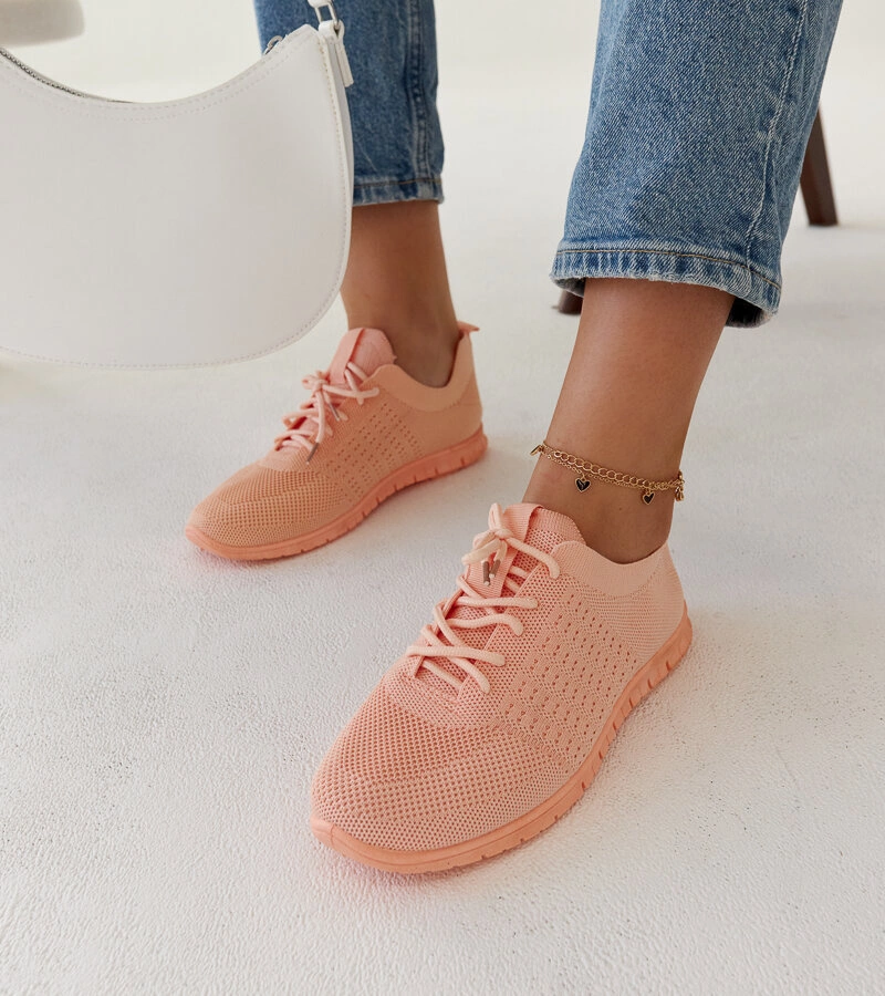 Gemre Pink Fabric Sneakers Mairago