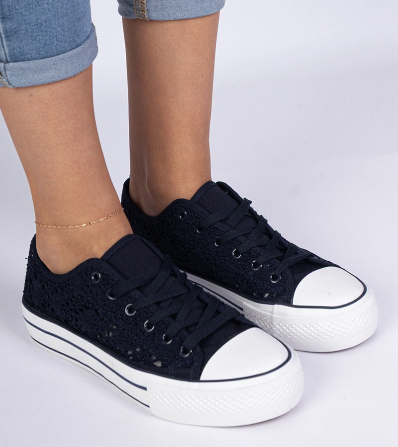 Gemre Pantofi sport bleumarin de damă perforați Fernansis