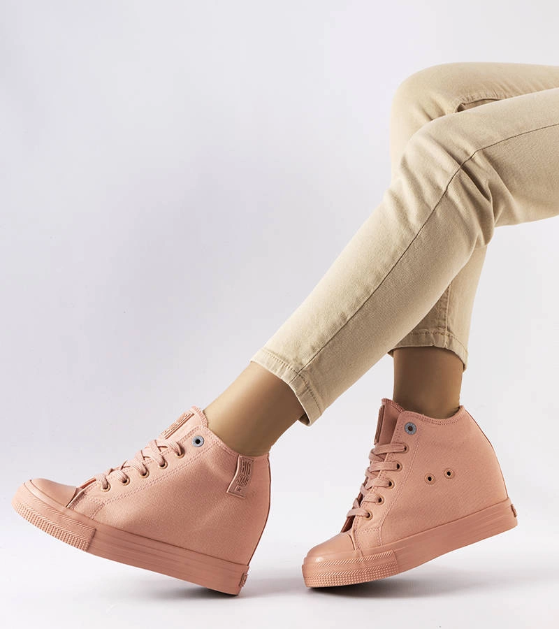 Pantofi sport cu platformă roz BIG STAR