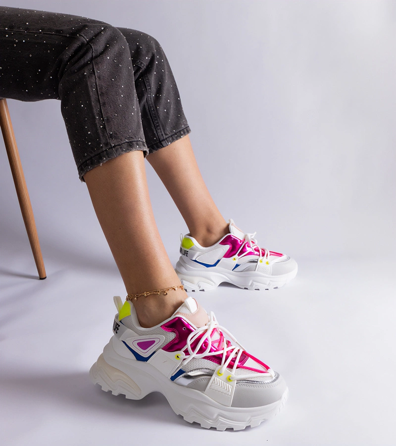 Gemre Adidași sport alb-roz Sulamita