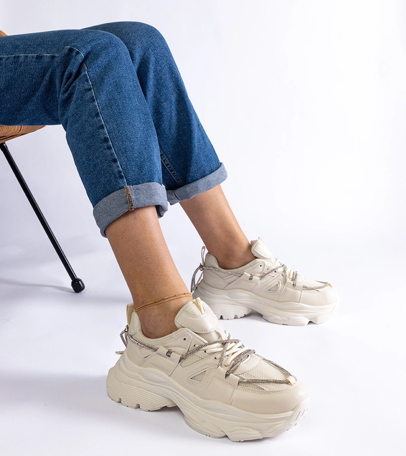 Gemre Adidași sport bej pentru femei Ivett