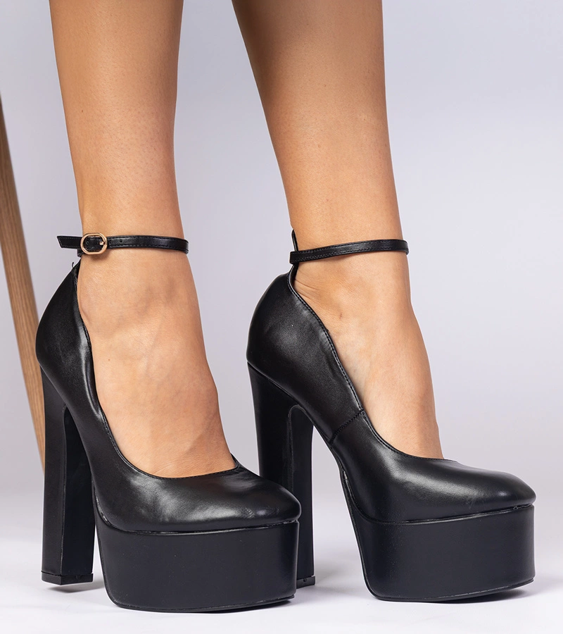 Gemre Pantofi negri cu toc înalt Felida