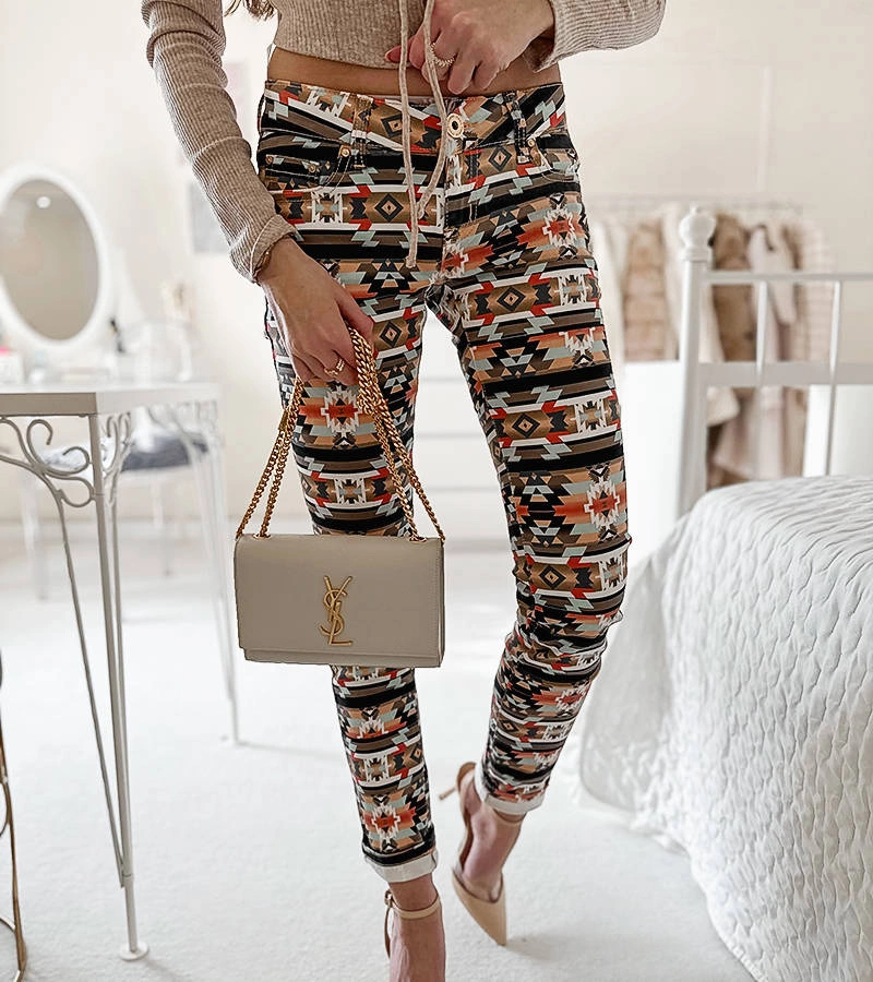 Gemre Pantaloni cu model multicolor de Aya