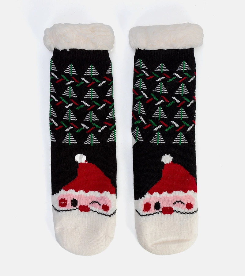 Gemre Black insulated socks with Santa Claus Lima