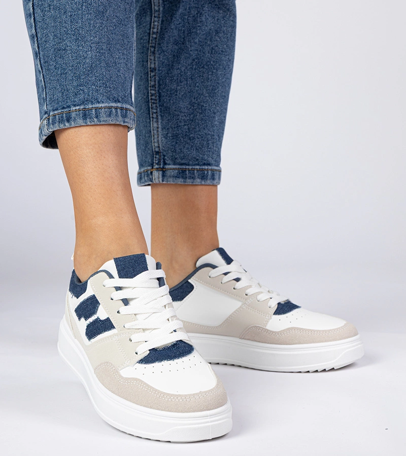 Gemre Adidași damă albi-albaștri Lavria