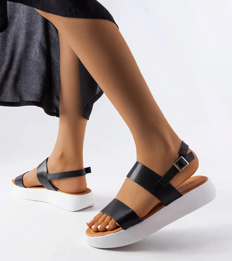 Gemre Black platform sandals Isaac