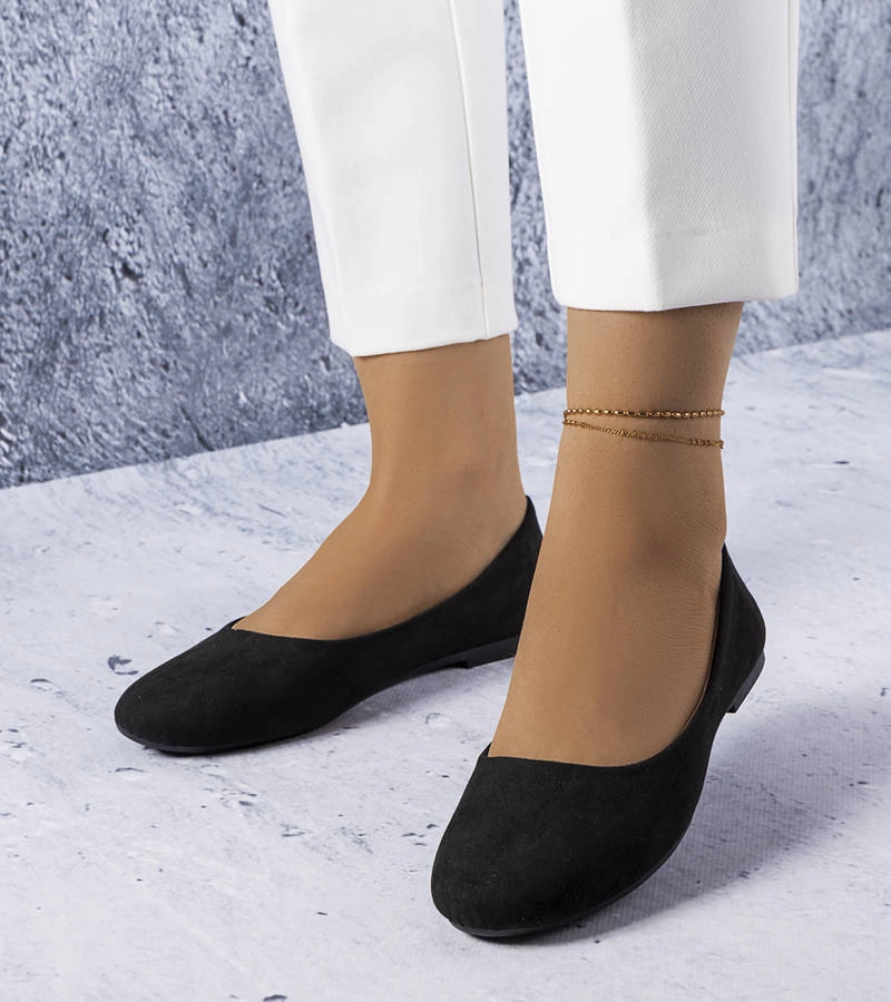 Gemre Black ballet flats with leather insole Lespérance