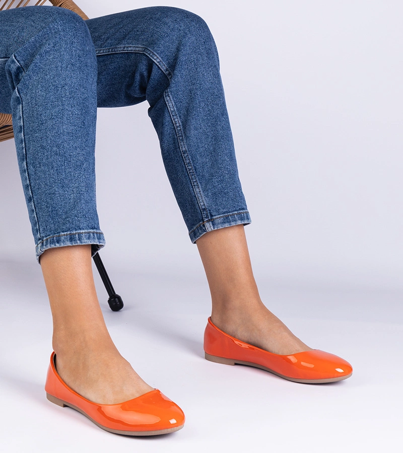 Gemre Balerini lăcuiți portocalii Aurika