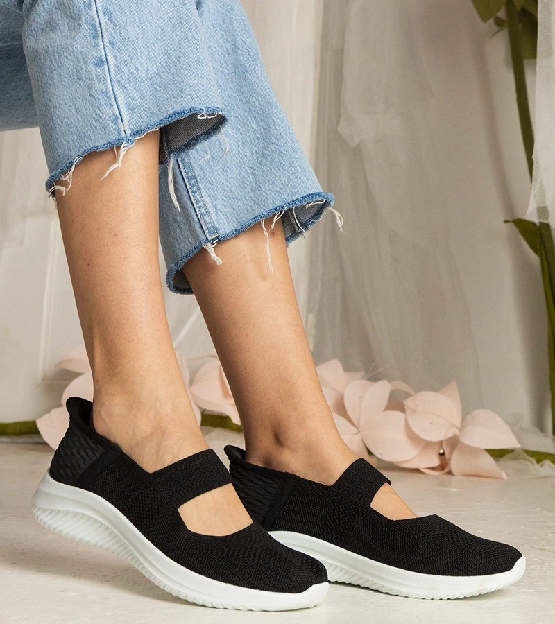 Gemre Black women's sneakers on embossed sole Muratti