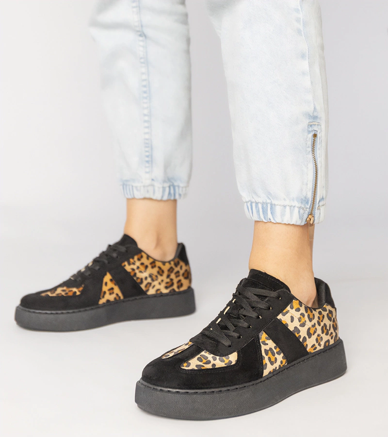 Gemre Adidași de damă Toris cu imprimeu panteră neagră