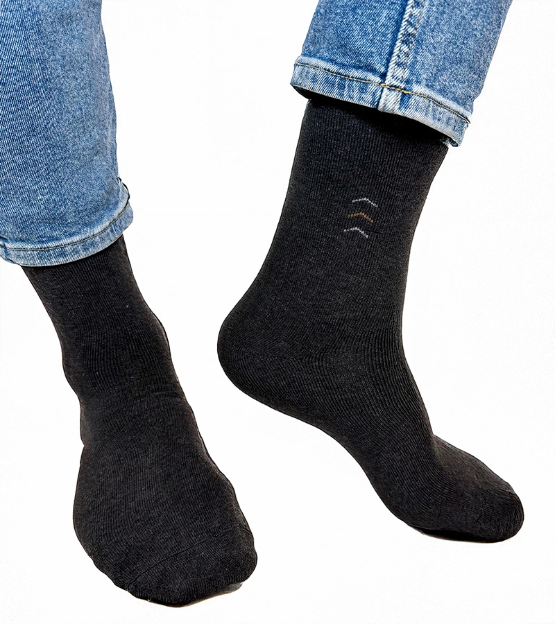 Gemre Dark gray men's warm socks Narus
