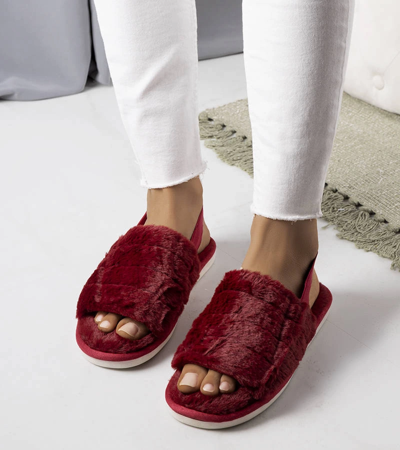 Gemre Papuci de casă Maroon Lolita