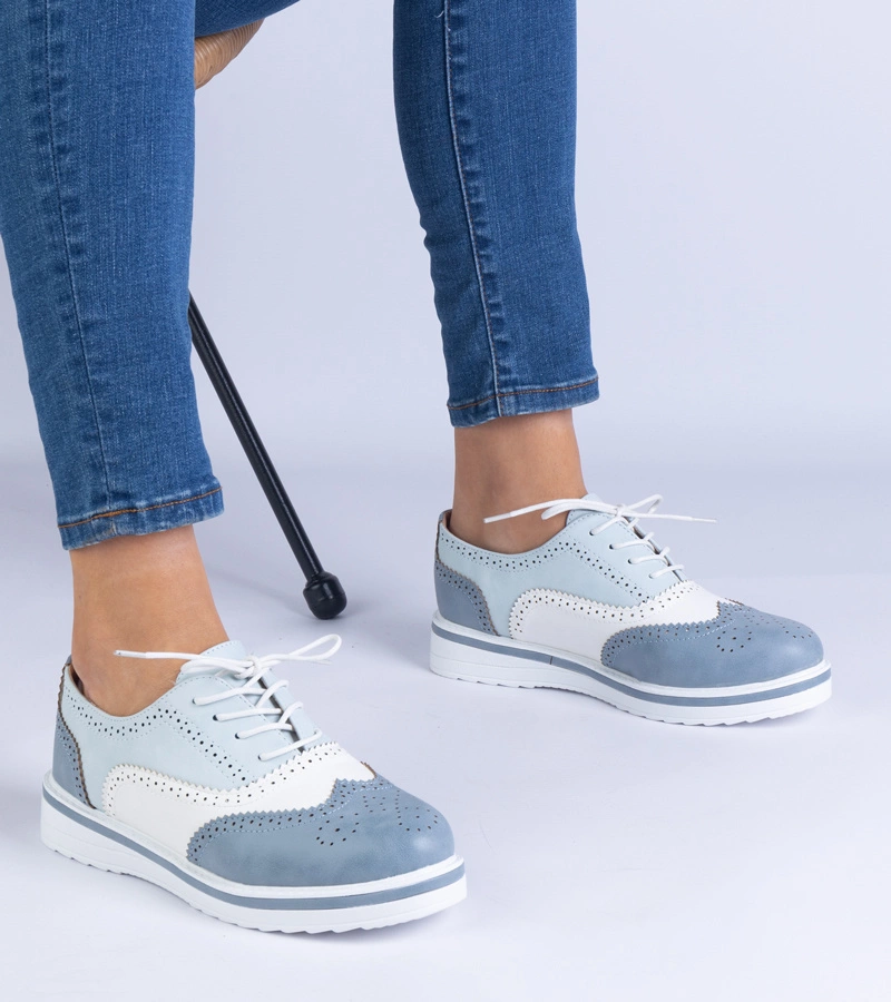 Gemre Pantofi Oxford clasici albaștri Toddi