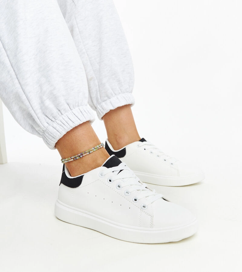 Gemre White and black platform sneakers Ariam