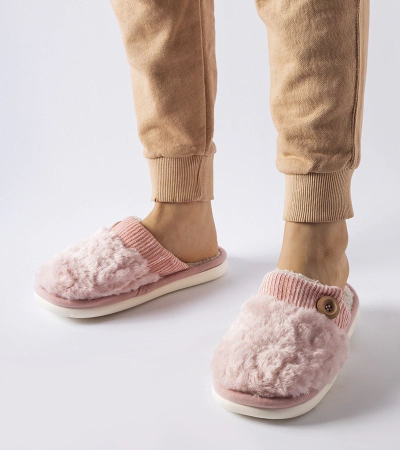 Gemre Pantofi de casă roz călduroși Lakeland