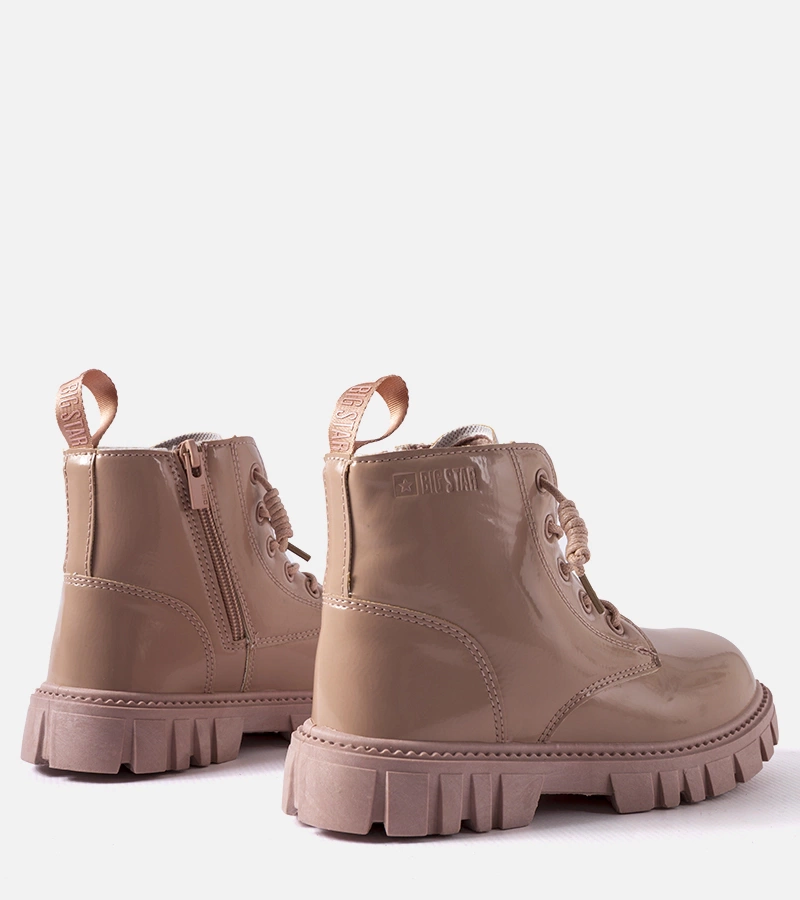 Botine roz lacuite Big Star