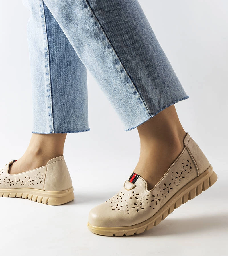 Gemre Joli mocasini ușori bej