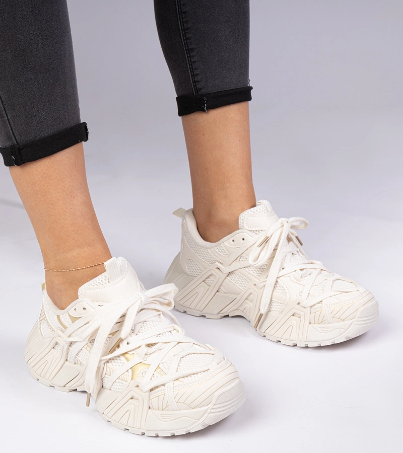 Gemre Adidași bej pe talpă masivă Telda