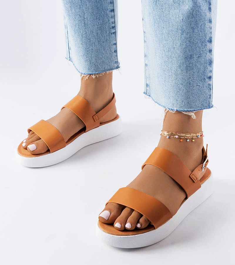 Gemre Isaac brown platform sandals