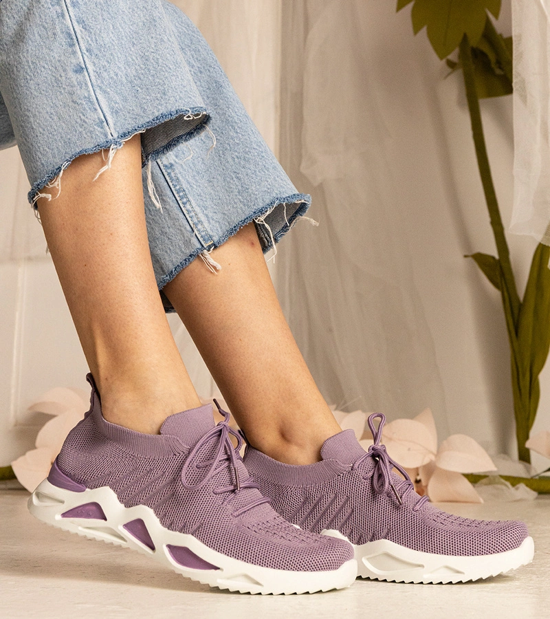 Gemre Adidași mov de damă cu șosetă Miyana