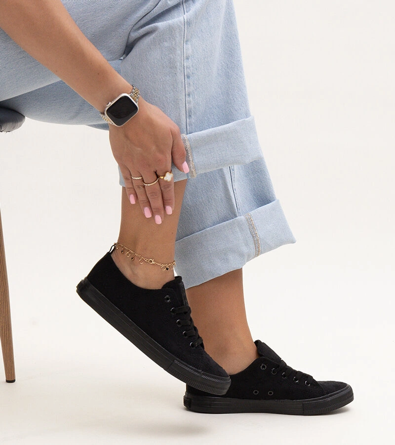 Adidași de material negru Big Star