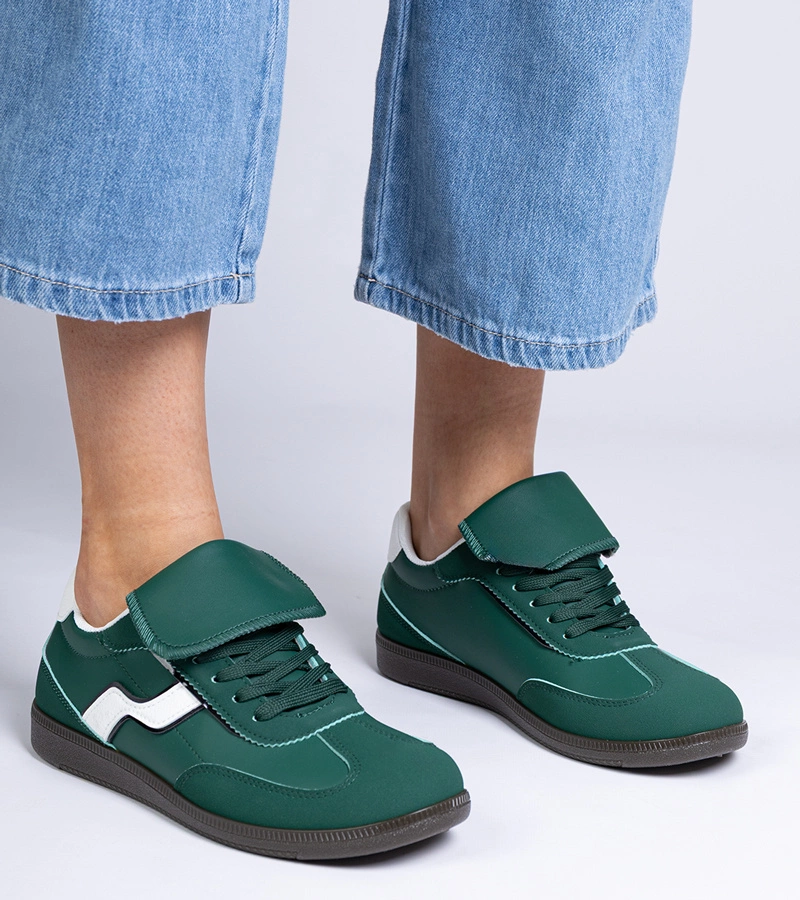 Gemre Green low lace-up sneakers Edelmira