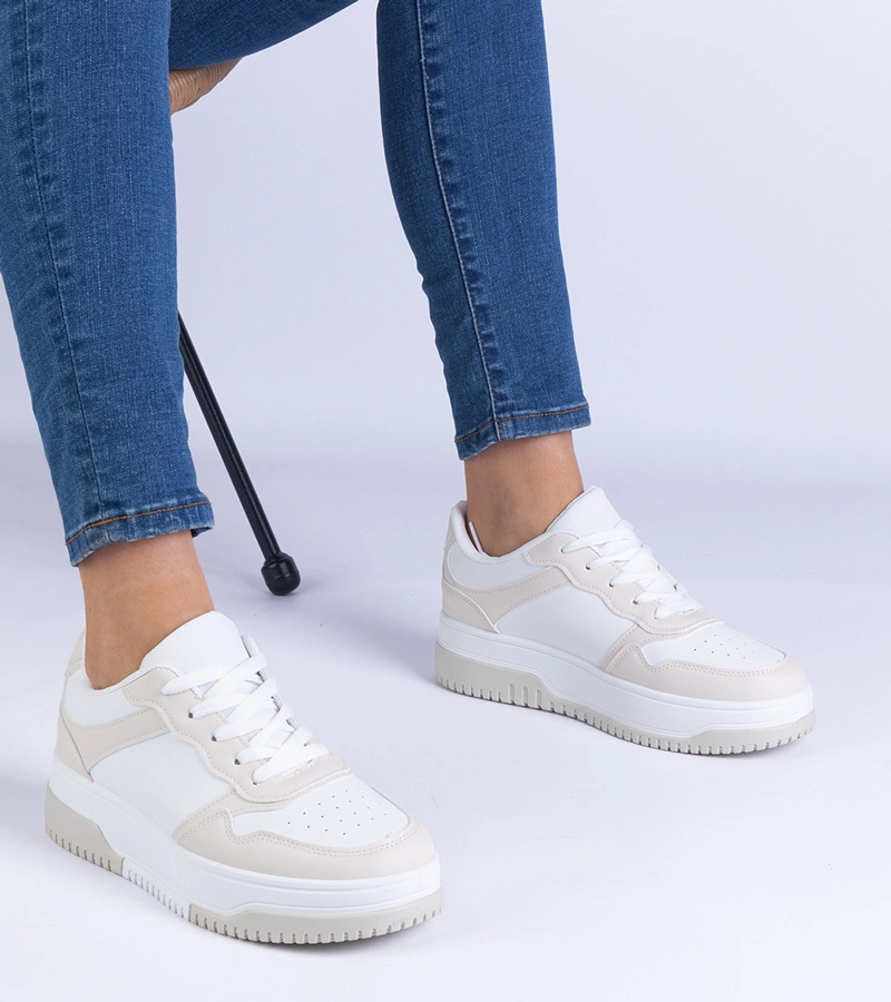 Gemre Adidași bej cu talpă groasă Undina