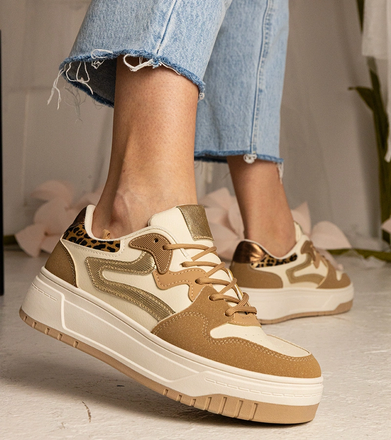 Gemre Adidași sportivi bej pentru femei Seisha