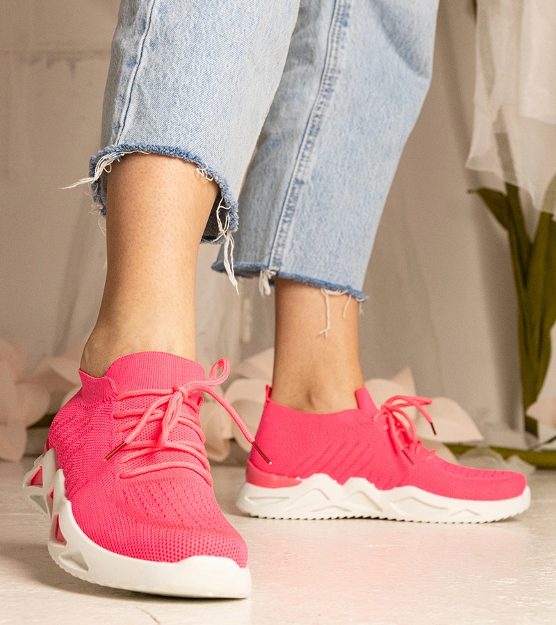 Gemre Adidași roz cu șosetă pentru femei Miyana