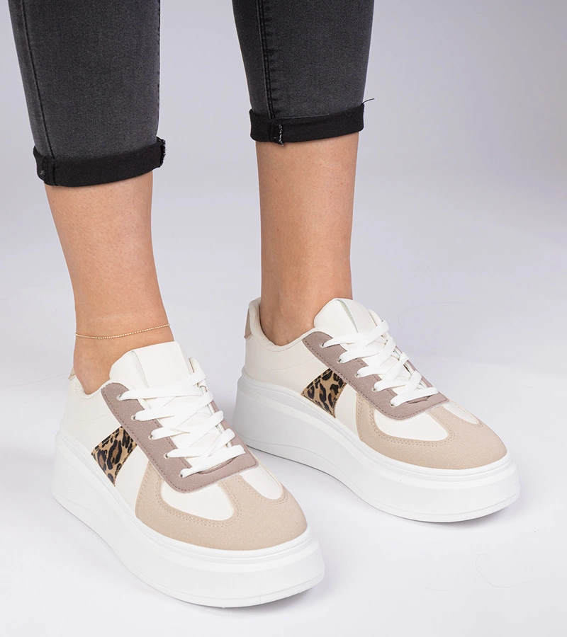 Gemre Adidași maro pe platformă Mishel