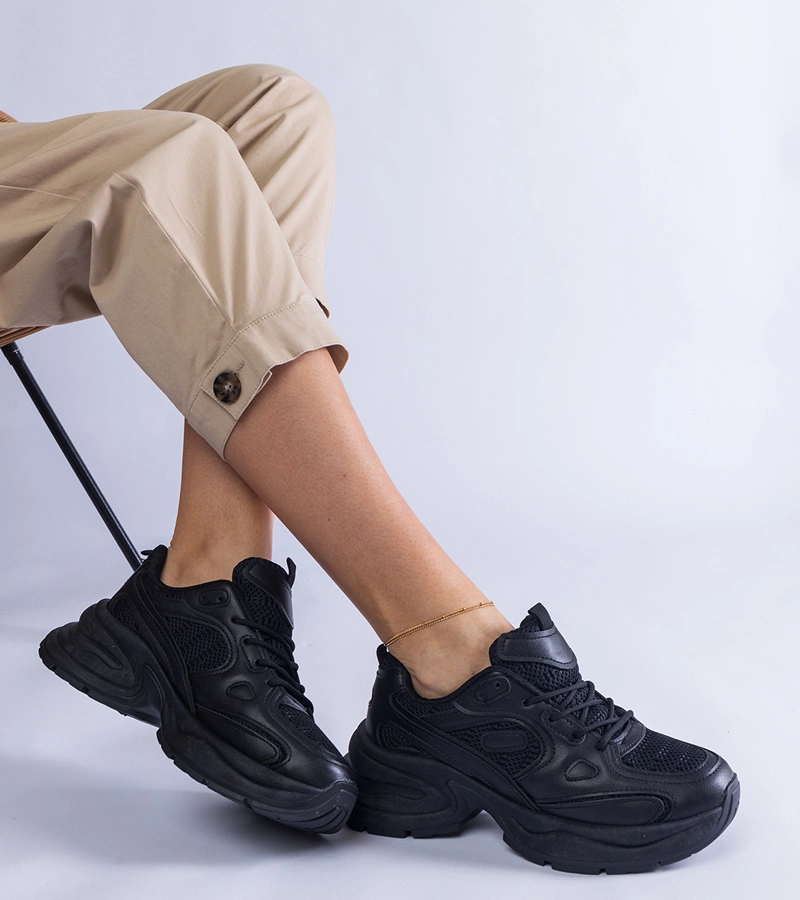 Gemre Adidași negri cu talpă masivă Adoma