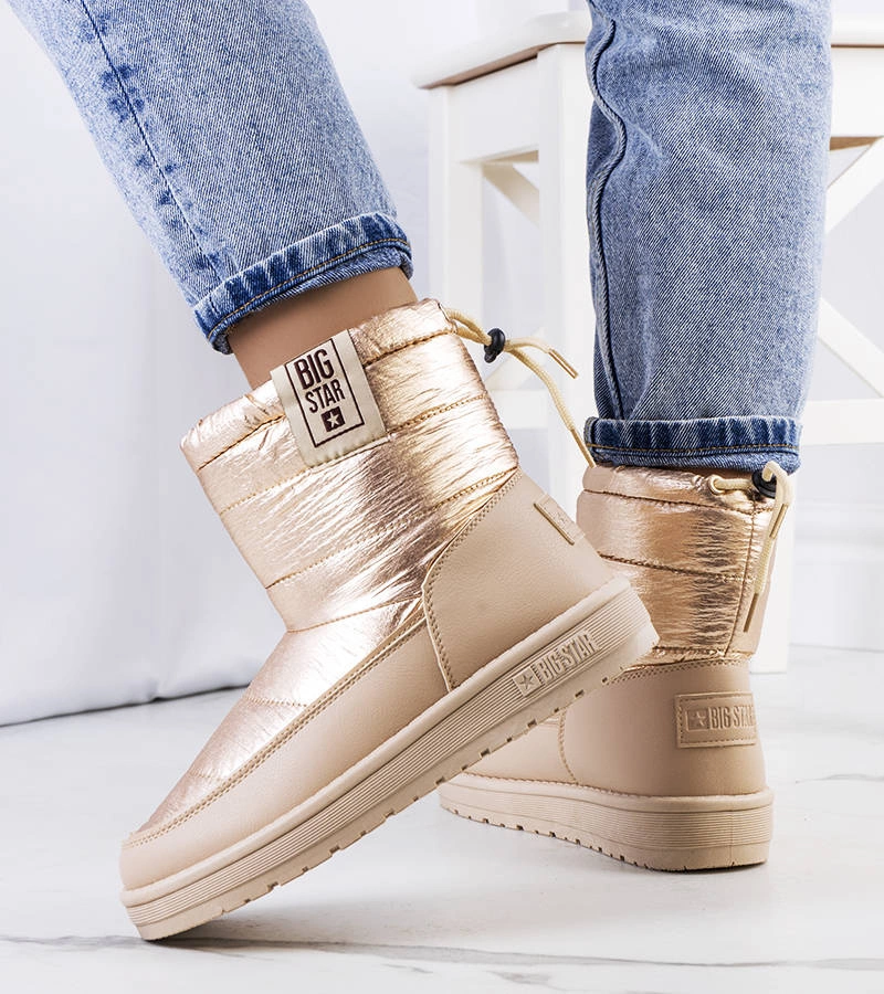 Golden Snow Boots Big Star